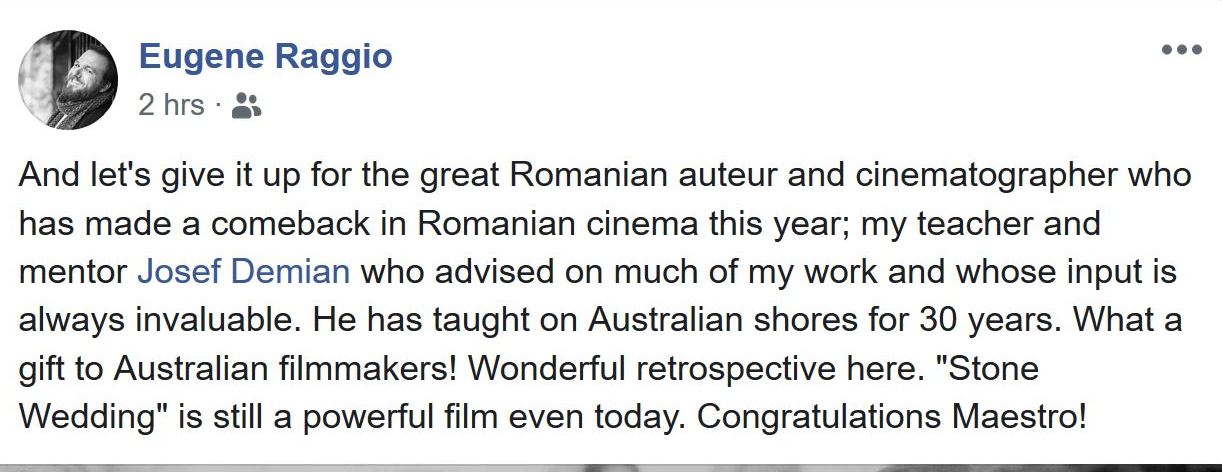 Eugene Raggio's MESSAGE