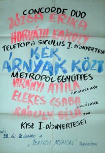 1-Concorde Matropol kezzel irt plakat