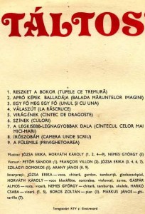 TALTOS LP tartalom